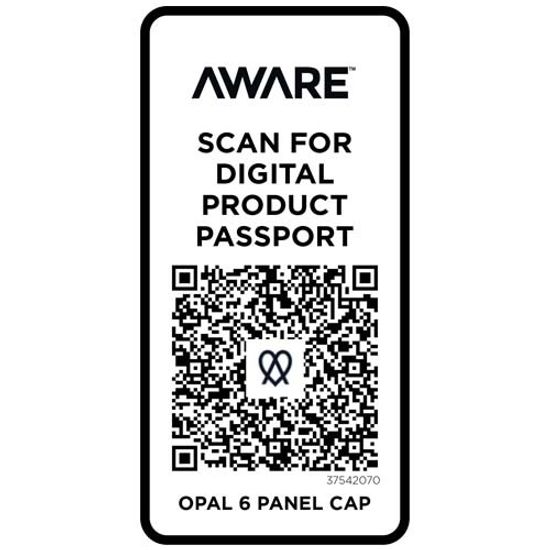 Opal с 6 панелями Aware™ кепка из переработанных материалов