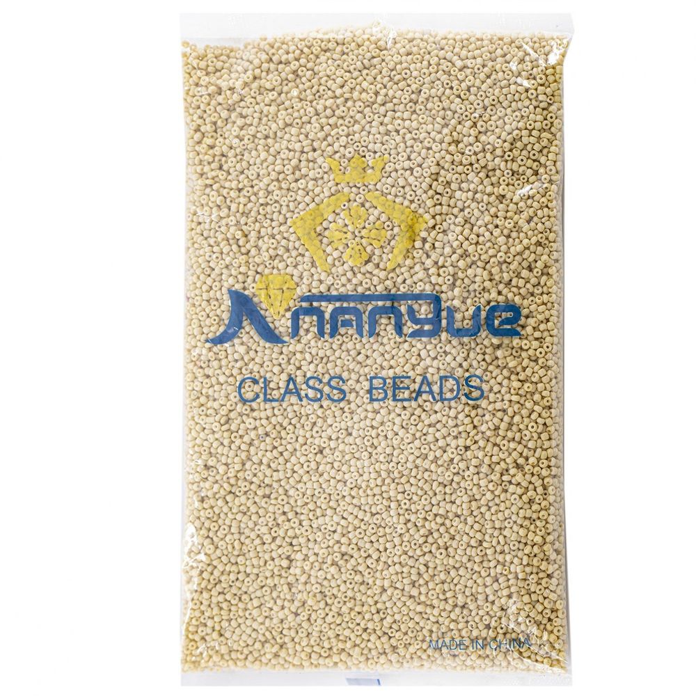 Бисер Alingar размер №12 вес 450 гр., грязно-бежевый глянец, непрозрачный, пакет Бисер Alingar размер №12 вес 450 гр., грязно-бежевый глянец, непрозрачный, пакет