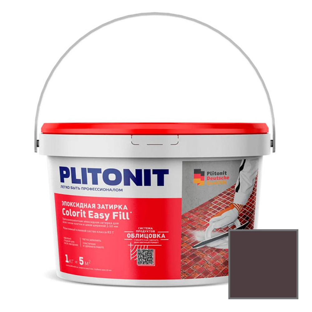 Затирка Plitonit (Плитонит) Colorit Easy Fill 3-компонентная эпоксидная титановый 1 кг