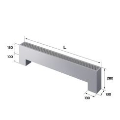 Конвектор напольный Royal Thermo STEP-180/130/1700-3-N-SS-LG-NA