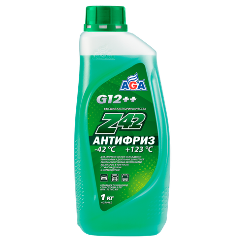 Антифриз готовый AGA Z-42 G12++ зеленый (1кг)
