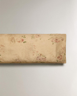 Zara Home - Атласная наволочка с цветочным рисунком 60x60 см