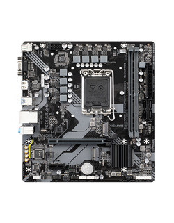 Материнская плата GIGABYTE B760M H DDR4, LGA1700, B760, 2*DDR4, 4*SATA, 2*M.2, 4*USB 3.2, 2*USB 2.0, 1*PCIx16, 2*PCIx1, D-Sub+HDMI, mATX