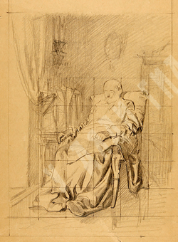 Аладжалов Степан Иванович (1903-1969) Два эскиза Ленина В.В. 1917 гг