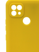 Накладка Realme C21 силикон матовый желтый Zibelino