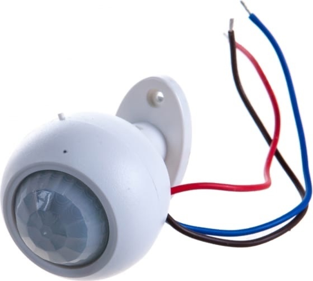 Датчик движения 1200W 8m 120°(гориз.) 360°(верт.) белый, SEN16/ES-P27A Feron 22074