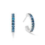 Серьги Coeur de Lion Hoop Blue-Silver 15мм 0146/23-0717
