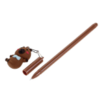 Ручка гелевая "Капибара", 0,5мм, синяя, с игрушкой, 4 вида микс (Комплект 40шт.)