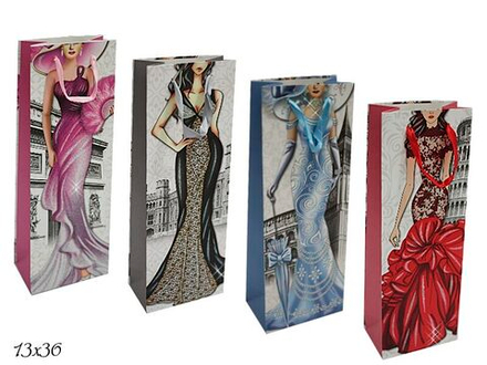 Lenardi 343-029 Комплект подарочных 3D пакетов из 12шт 13*36см (х50)