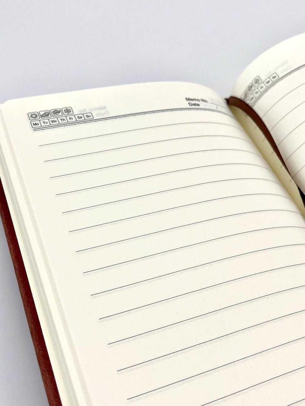 Блокнот 128 л А5 линейка мельница коричневый (7675-2)