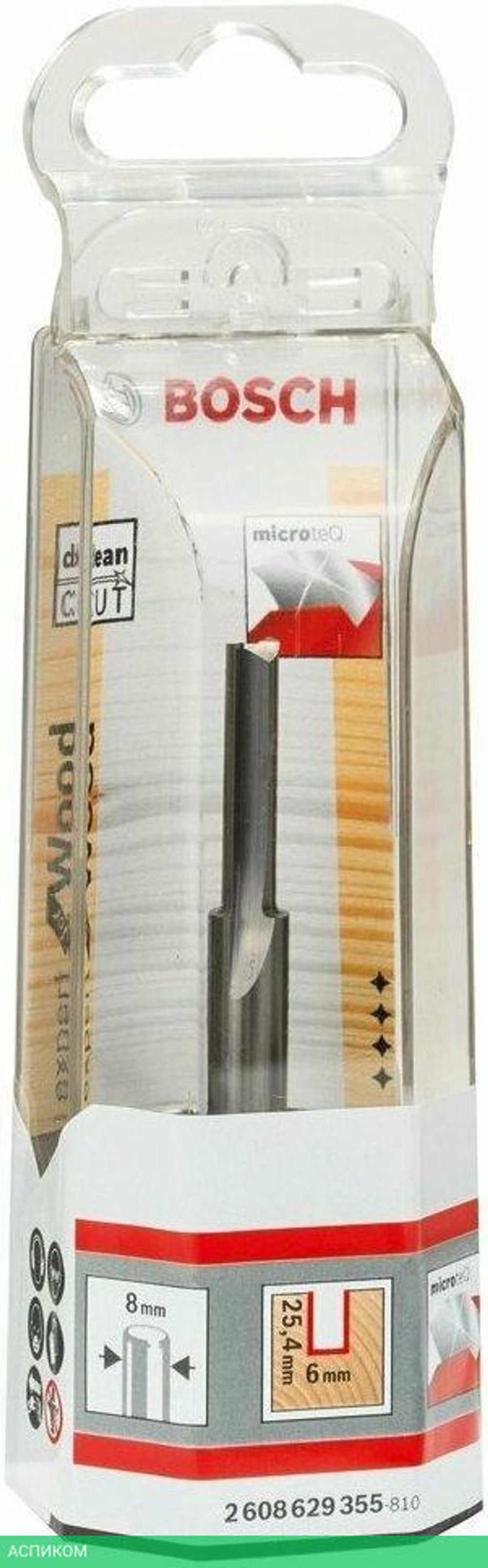 Фреза Bosch Expert S8/D6/L25.4 2.608.629.355