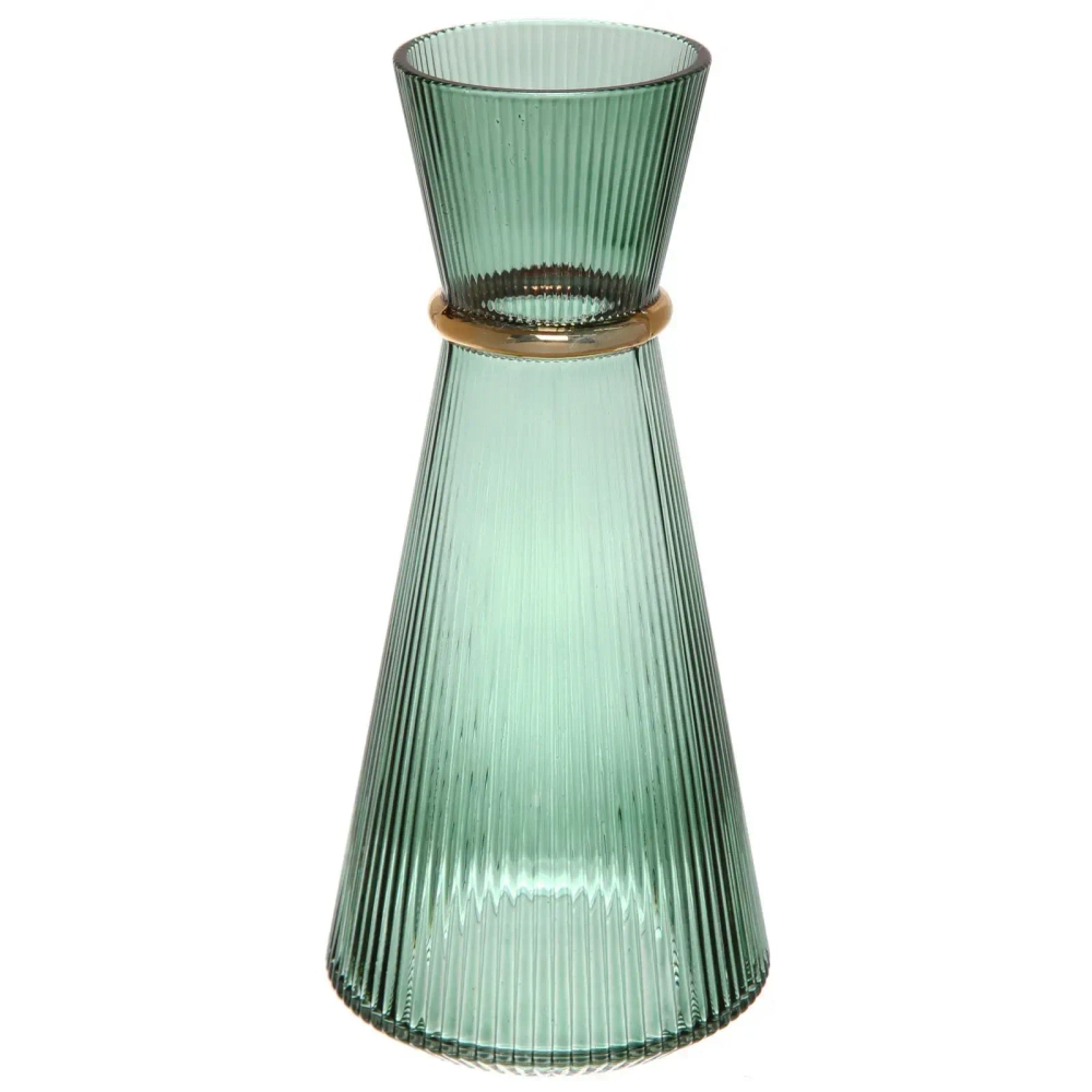 Ваза стеклянная «VIVALDI» 1350мл, зеленая