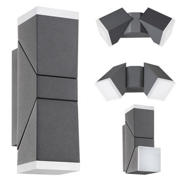 Уличный настенный светильник светодиодный 357829 темно-серый Kaimas Novotech