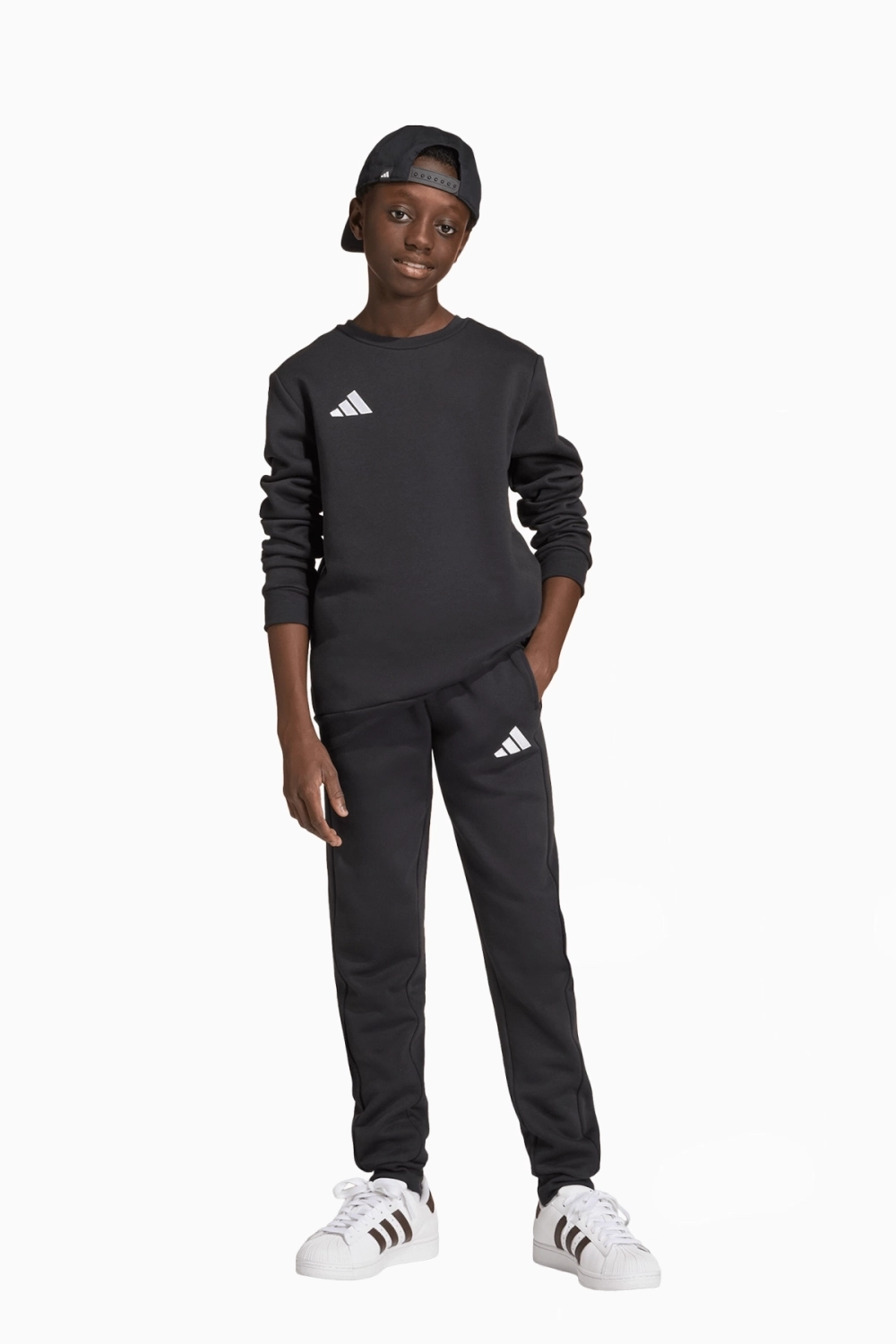 Кофта adidas Entrada 26 Sweat Junior - черный