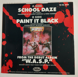 Винтажная виниловая пластинка LP W.A.S.P. School Daze Paint It Black (Japan 1984) 45 RPM