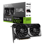 Видеокарта ASUS GeForce RTX5060 Ti 16Gb, DUAL OC GDDR7 128-bit 1xHDMI 3xDP DUAL-RTX5060TI-O16G