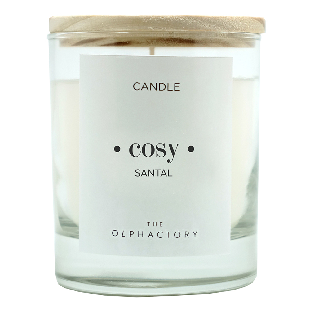 Свеча ароматическая the olphactory, cosy, santal, 40 ч