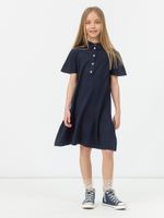 Платье темно-синее для девочки арт. АТ594