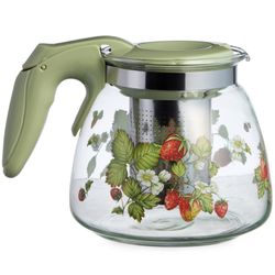 ЗАВАРОЧНЫЙ ЧАЙНИК AGNESS С ФИЛЬТРОМ "ЗЕМЛЯНИКА" 900 МЛ.