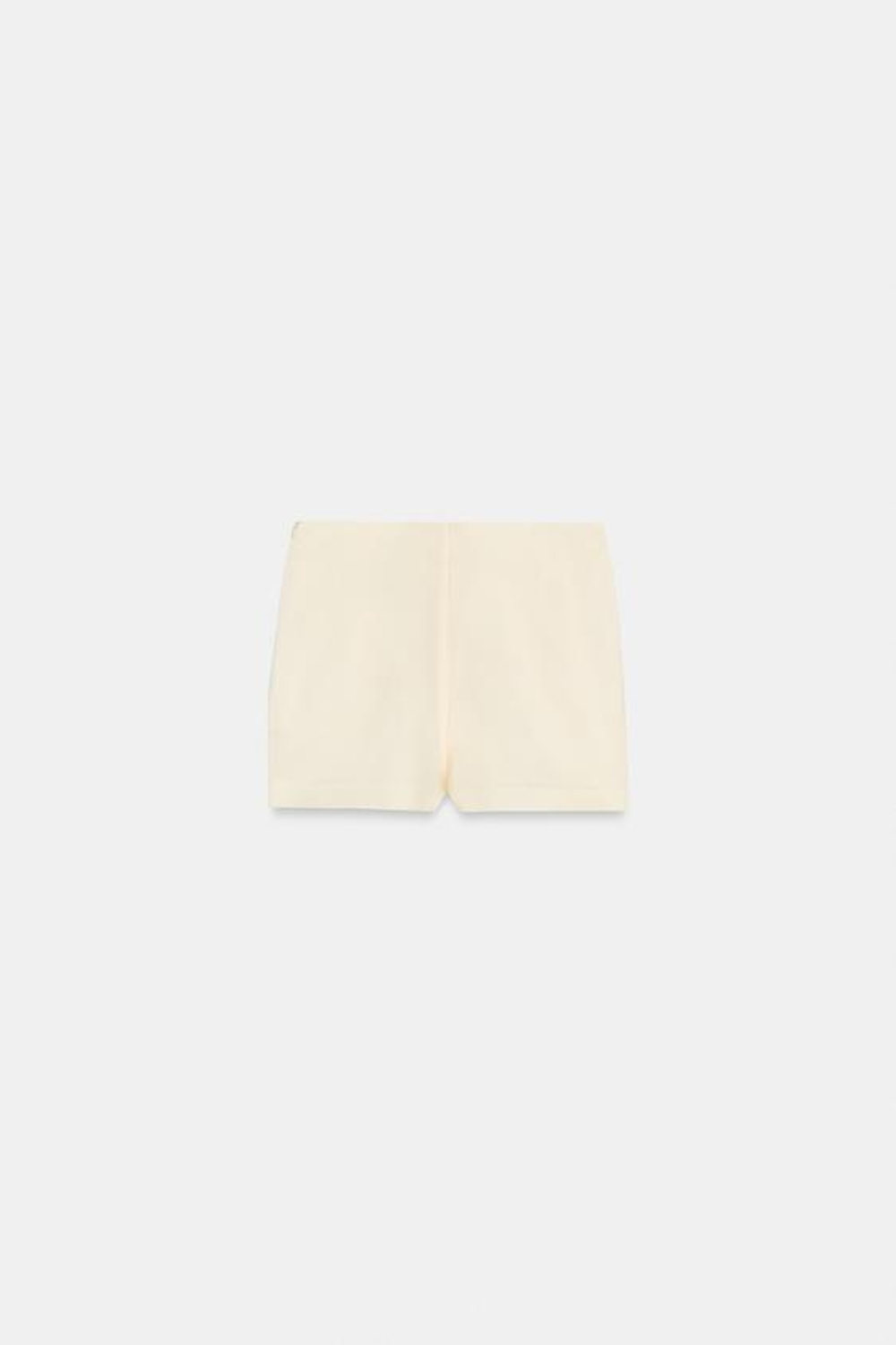 ZARA ЮБКА-ШОРТЫ ИЗ АТЛАСА С КРУЖЕВОМ, ЖЕЛТЫЙ