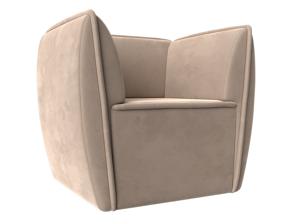 Кресло Бергамо, Бежевый, Велюр, 111976