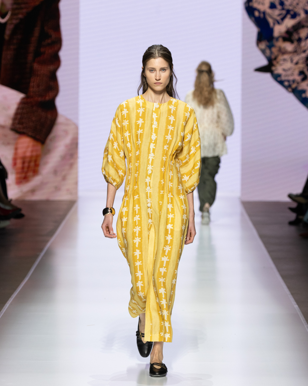 Платье «Акварель», жёлтый