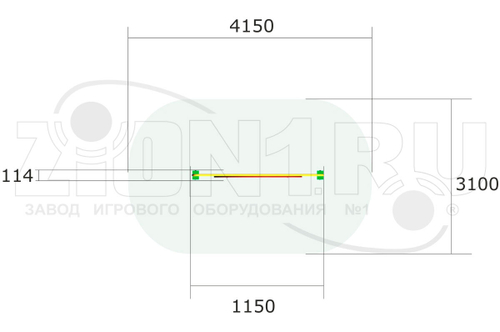 Стенка для метания мяча М1