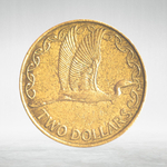 New Zealand, 2 Dollars - Elizabeth II (4th Portrait), 2002, VF
