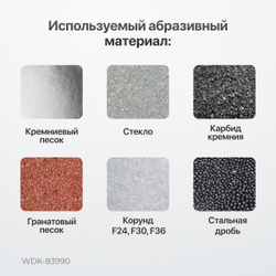 WDK-83990 Пескоструйная камера, 990 л