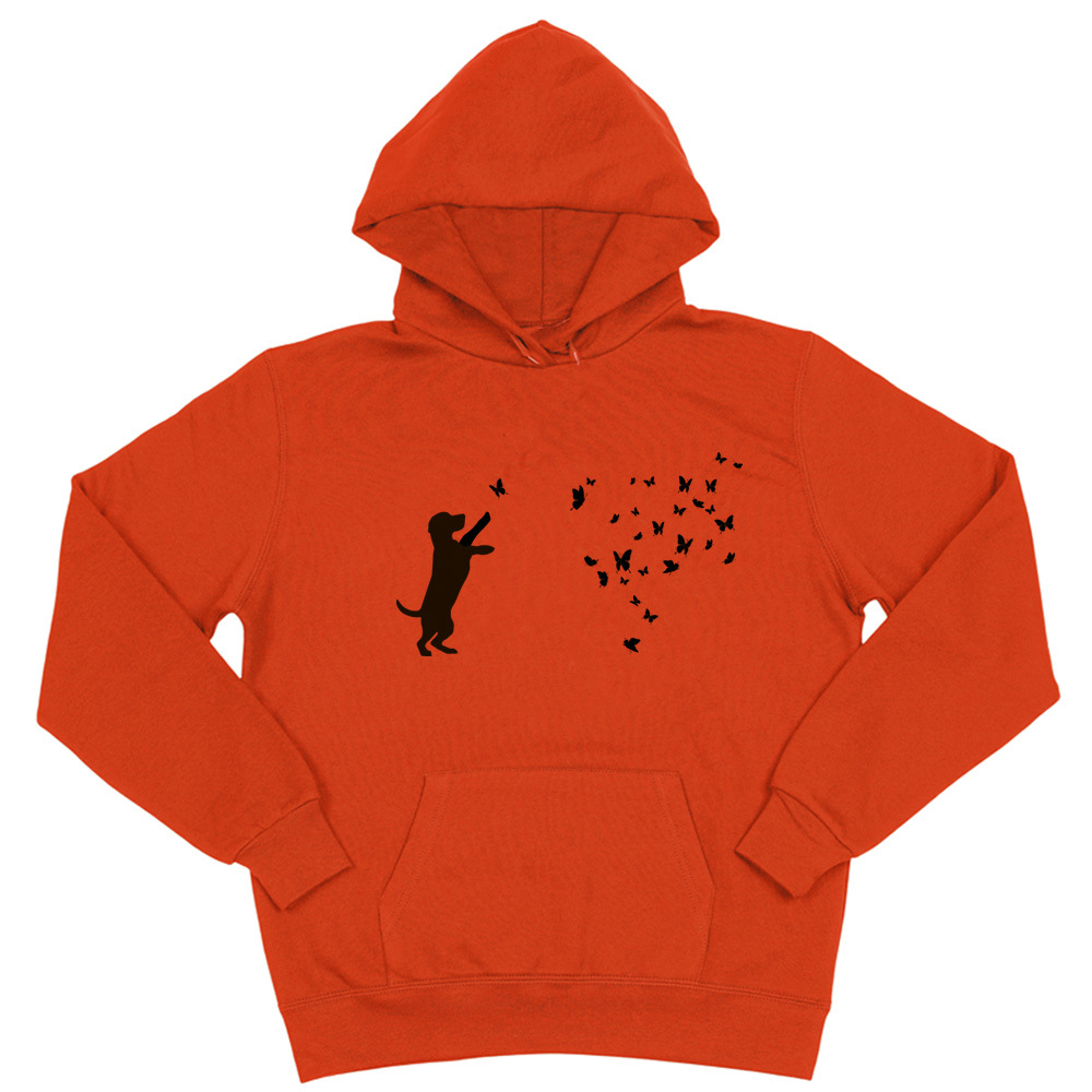 Толстовка "Бигль и бабочки"