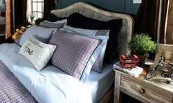 Постельное белье 2 спальное евро Casual Avenue Richmond бело-синее Турция вид