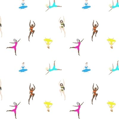 Фитнесс-девушки на белом