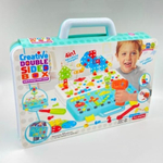 Конструктор мозаика с шуруповёртом 252 деталей Creative double sided box 4в1