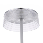 8252/1TL LEDIO LN25 393 серебро/белый/прозрачный, металл/акрил Настольная лампа LED 7W 400К 220V SATIANA