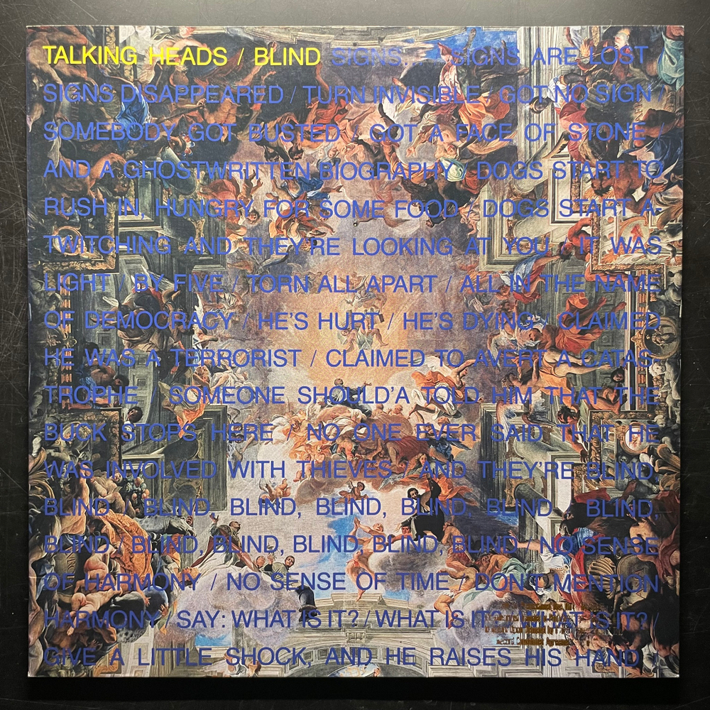 Talking Heads ‎– Blind (США 1988г.) EP
