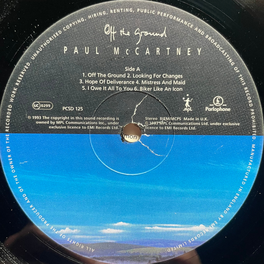 Paul McCartney - Off The Ground (Европа 1993г.)