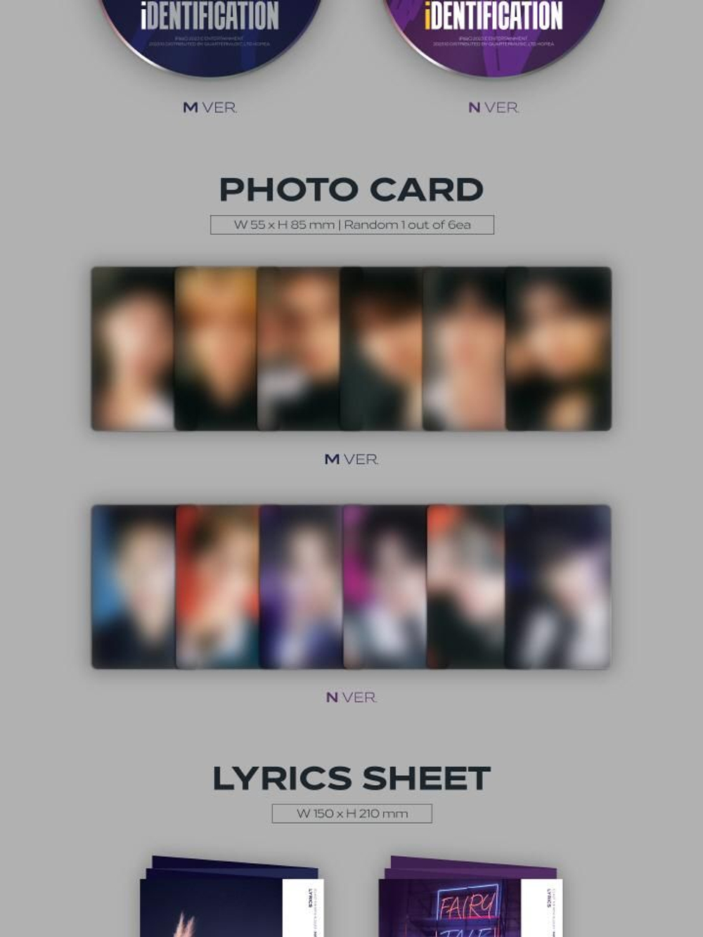 Альбом E'LAST - iDENTIFICATION 4th Mini Album 2 Version SET