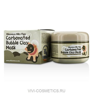 Маска для лица кислородно-глиняная ELIZAVECCA Milky Piggy Carbonated Bubble Clay Mask 100 мл