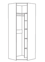 Амели (Mobi) 13.131 Шкаф угловой