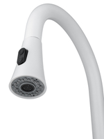 Смеситель для кухни с выдвижным изливом WONZON & WOGHAND, Белый матовый (WW-121E201L-MW)