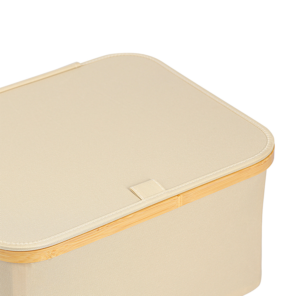 Корзина для белья 40x33x20см Smart Solutions Neat Low молочная