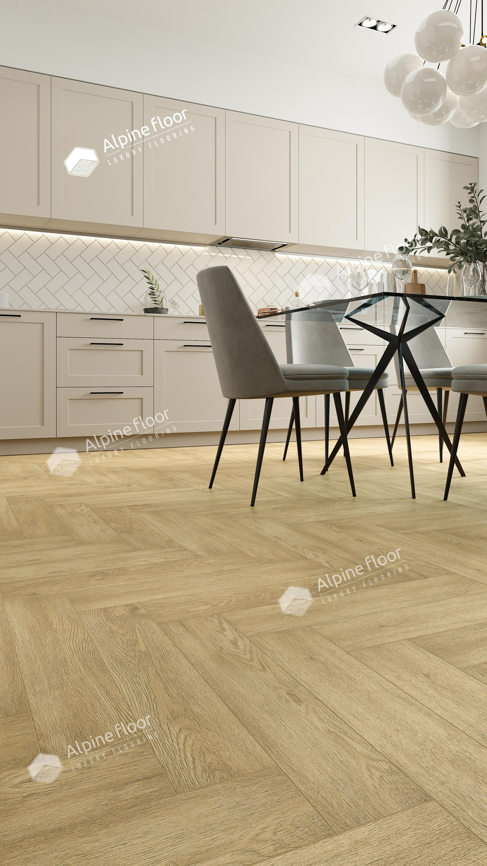 LVT плитка Дуб Ваниль Селект ECO 16-3