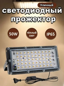 Уличный светильник, LED, количество ламп:50шт