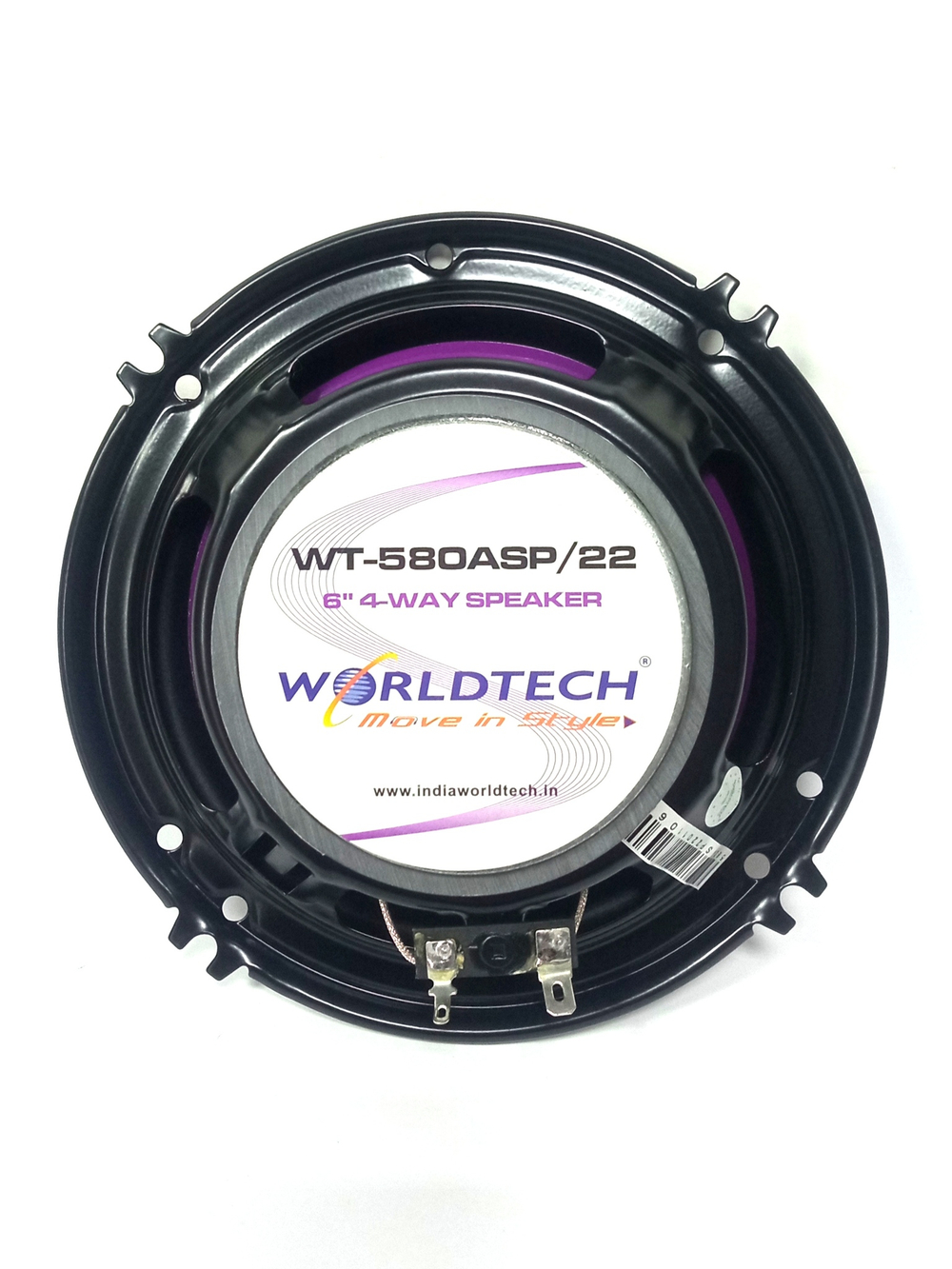 Автоколонки 16см/6" 4-Way с сетками "Комплект2шт" Worldtech WT-580ASP/22