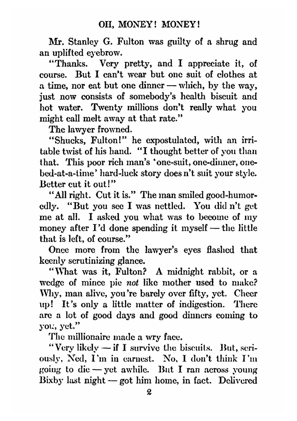 Oh, money! money! | Eleanor Hodgman Porter