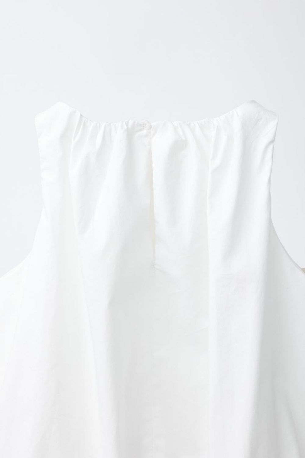 ZARA ТОП ИЗ ПОПЛИНА, БЕЛЫЙ
