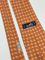 Галстук оранжевый Hermes