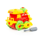 77134/Конструктор-транспорт "Паровозик" (25 эл) (в пакете)255x117x220мм/5