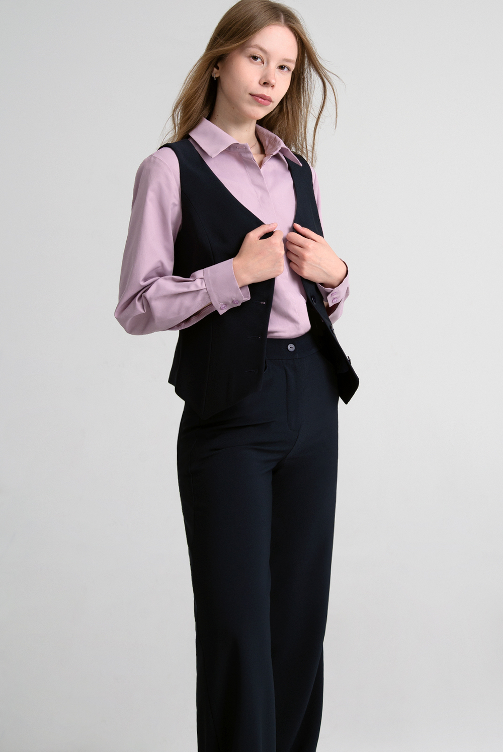 Блузка женская 3724зпв, пыльная роза #515ПыР093724зпв