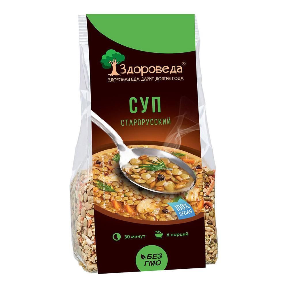 Здороведа Суп старорусский из полбы и чечевицы 250 г 2 шт